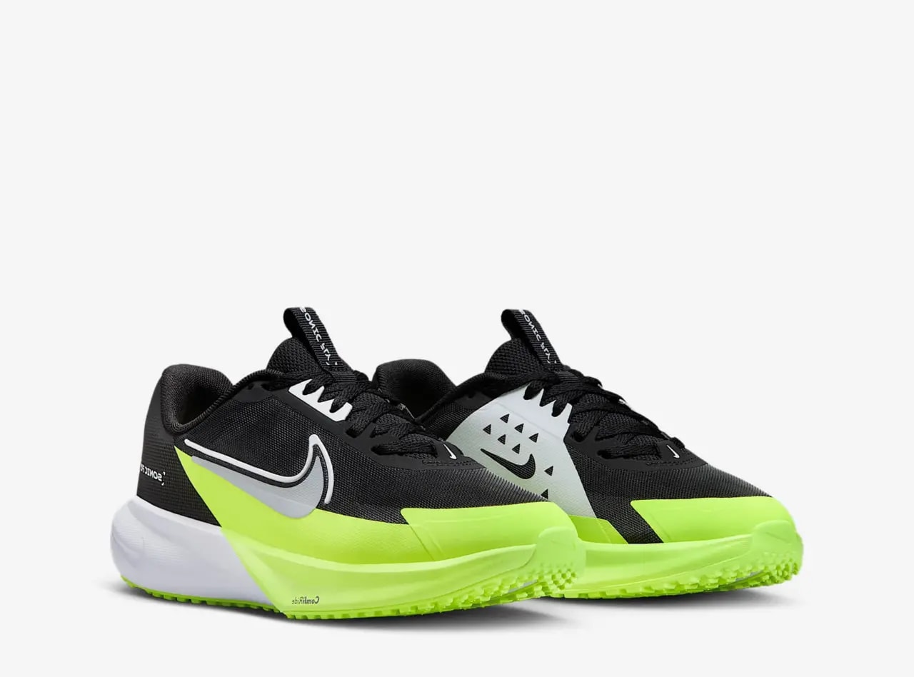 Giày Nike Sonic Fly GS 'Black White Volt Wolf Grey' FZ0017-002 — ảnh 4