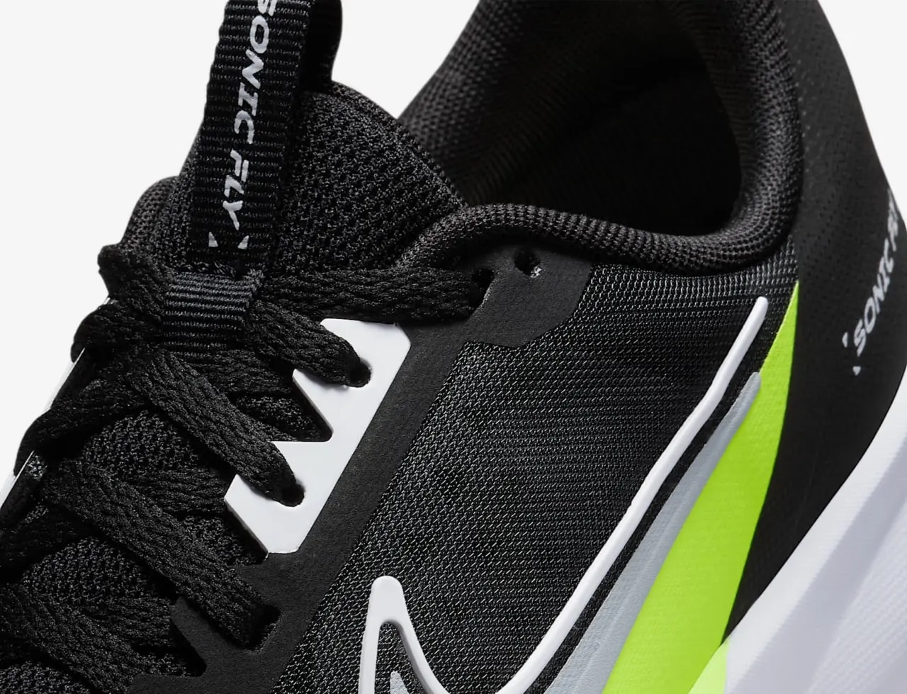 Giày Nike Sonic Fly GS 'Black White Volt Wolf Grey' FZ0017-002 — ảnh 2