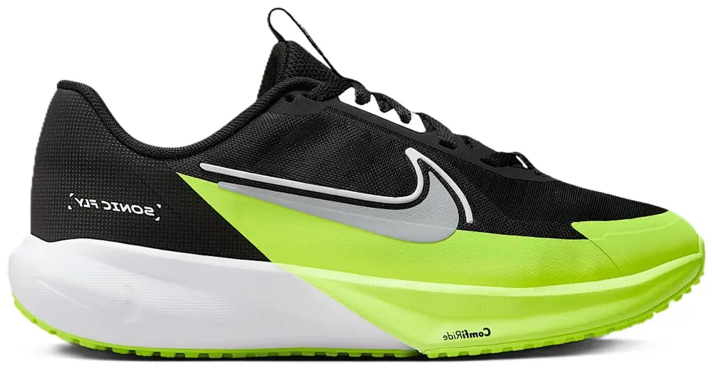 Giày Nike Sonic Fly GS 'Black White Volt Wolf Grey' FZ0017-002 — kich-thuoc: 37-5