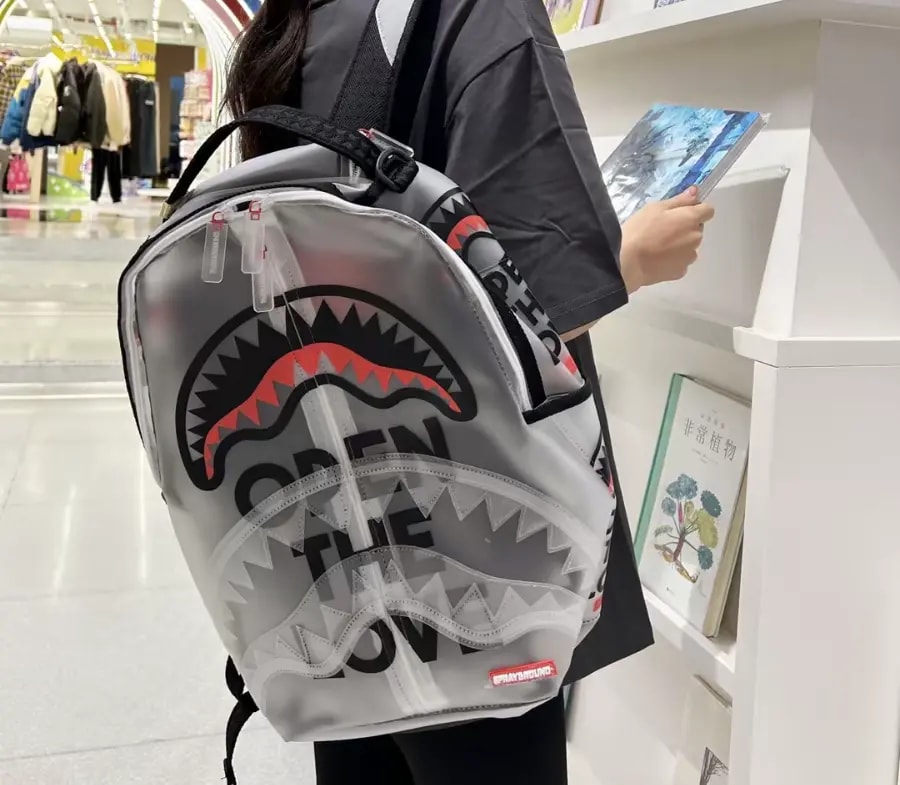Balo Sprayground Shark Spoof Backpack 'White' W1015703 — ảnh 2