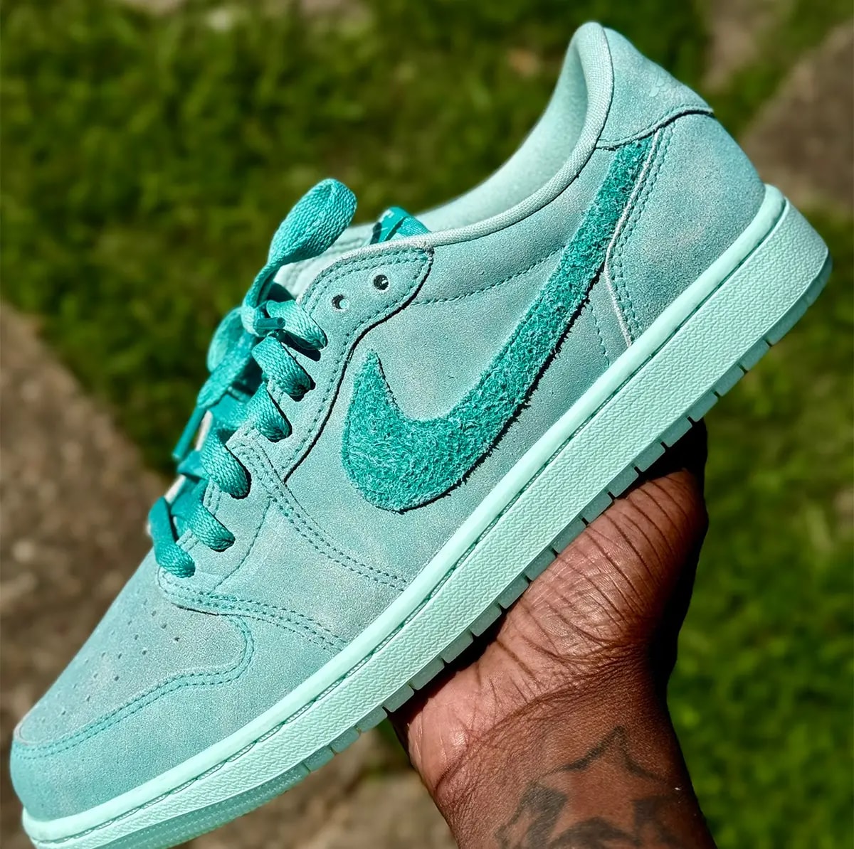 Giày Nike Air Jordan 1 Low OG 'Washed Teal' HQ8111-300 — ảnh 4