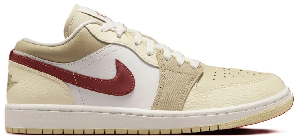 Giày Nike Air Jordan 1 Low SE 'Desert Khaki Red Sepia' HV6530-100 — kich-thuoc: 37.5