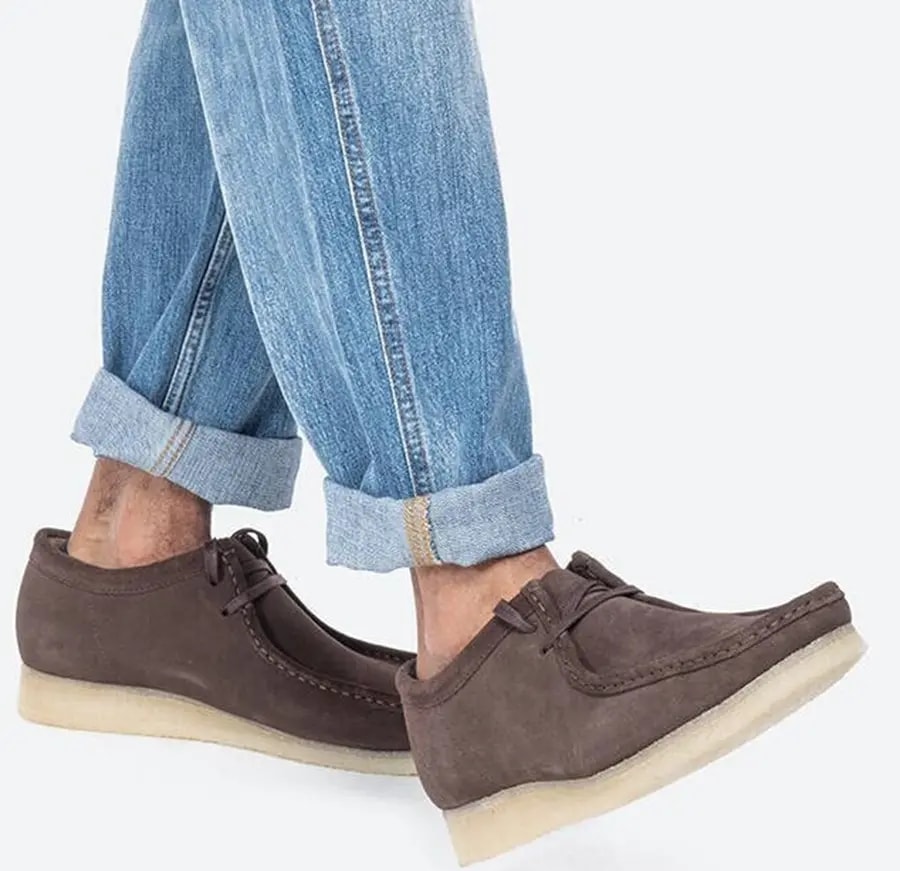 Giày Clarks Originals Wallabee 'Dark Brown' 26156606 — ảnh 2