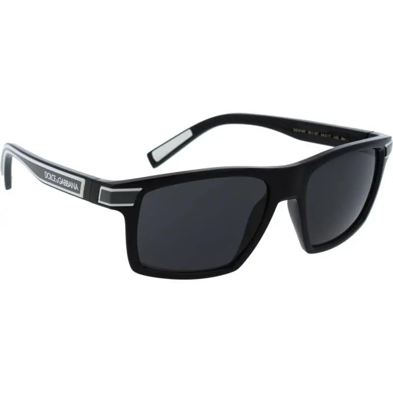 Kính Dolce & Gabbana Rectangular Sunglasses 'Dark Gray' DG6160-501-8754 — ảnh 4