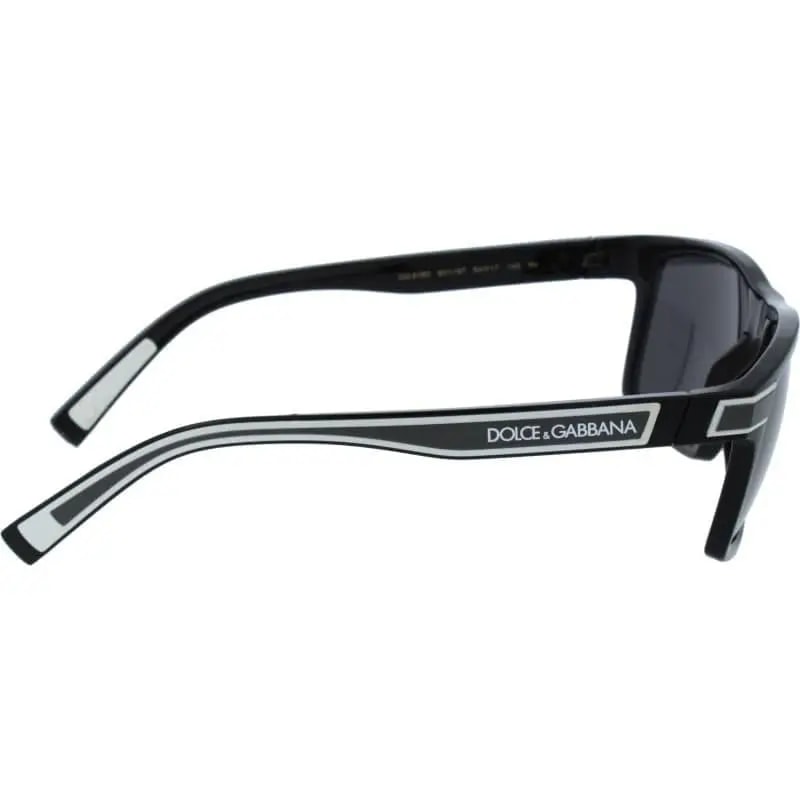 Kính Dolce & Gabbana Rectangular Sunglasses 'Dark Gray' DG6160-501-8754 — ảnh 3