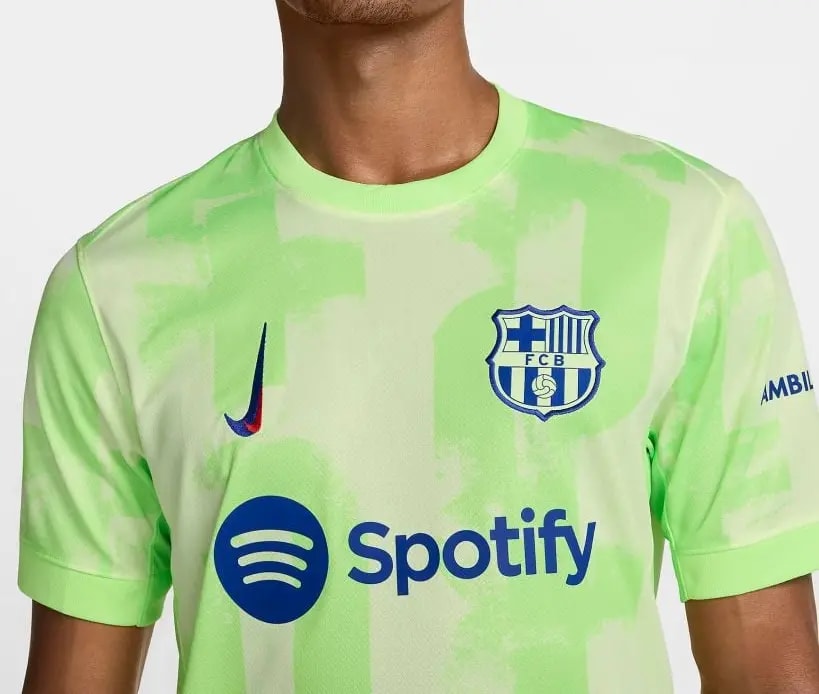 Áo Nike FC Barcelona 24/25 Stadium Third Jersey 'Green' FQ2022-702 — ảnh 3