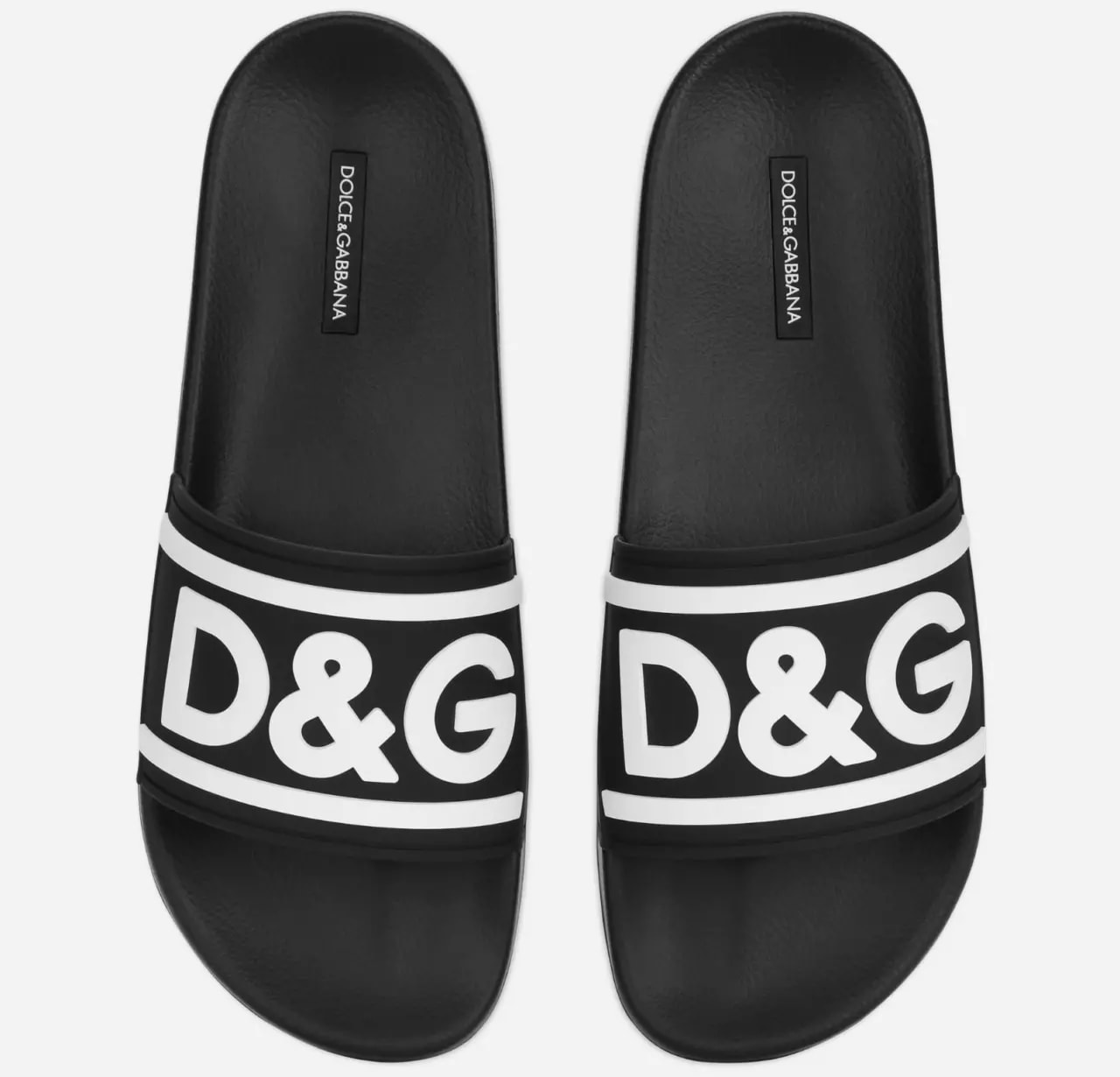 Dép Dolce & Gabbana Rubber Beachwear Sliders DG Logo 'Black' CS2072-AQ858-89690 — ảnh 2