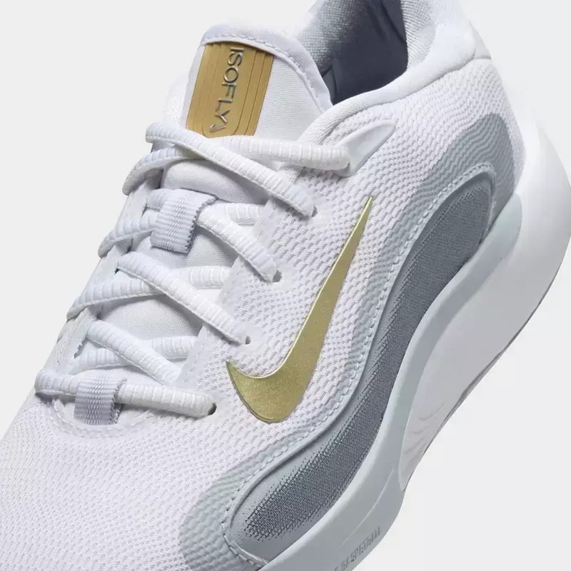 Giày Nike IsoFly GS 'White Grey Gold' FN4384-100 — ảnh 4