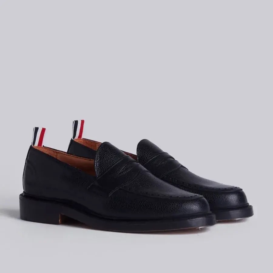 Giày Thom Browne Pebbled Calfskin Hiking Sole 'Black' MFD208A06257001 — ảnh 2