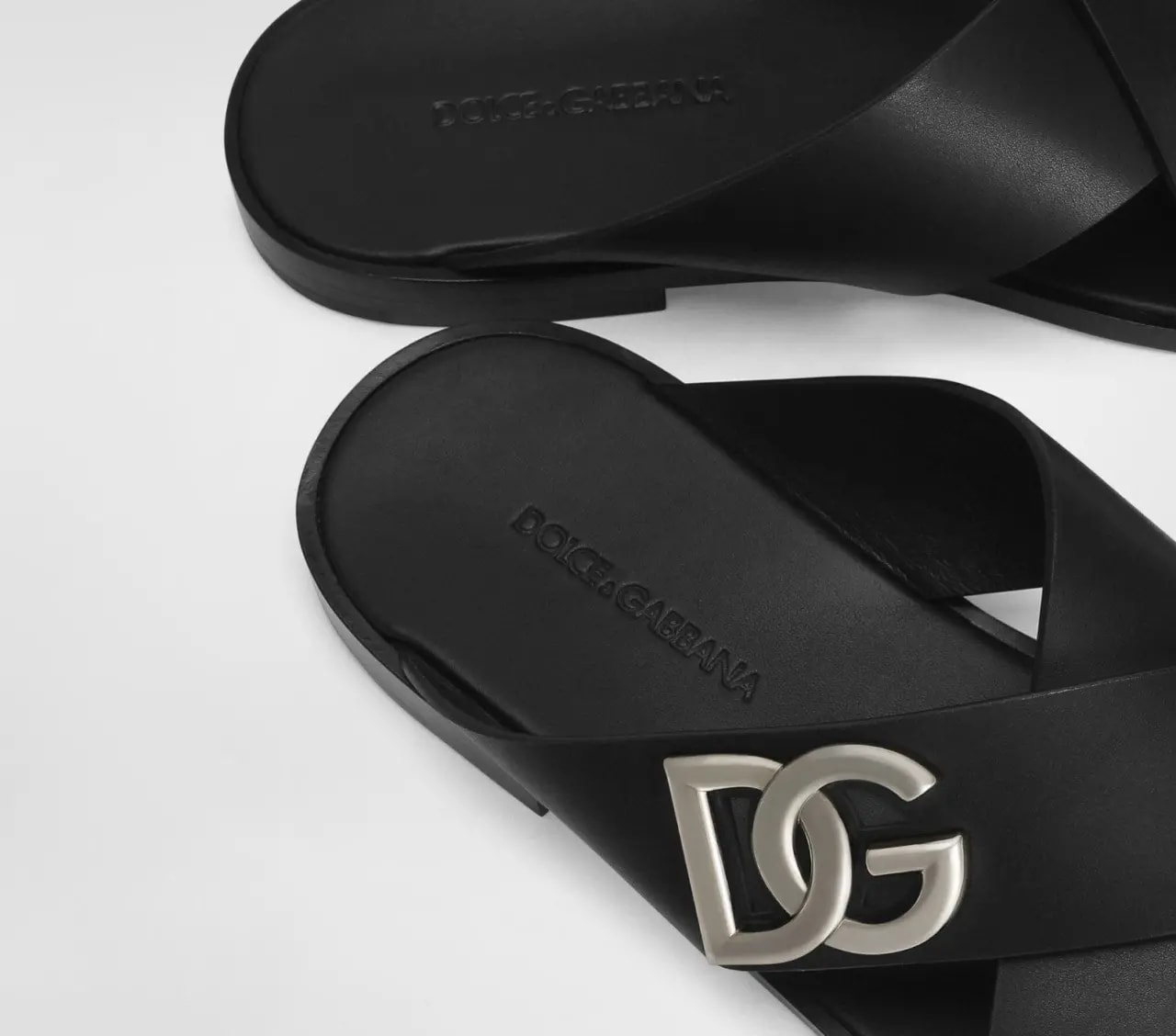 Dép Dolce & Gabbana Calfskin Sandals 'Black' A80440AO60280999 — ảnh 2