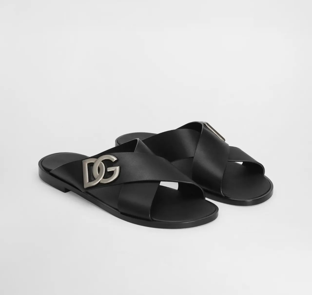 Dép Dolce & Gabbana Calfskin Sandals 'Black' A80440AO60280999 — ảnh 4