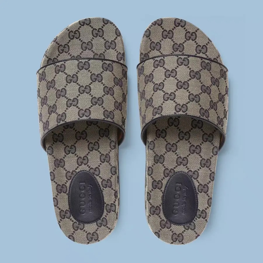 Dép Gucci GG Slide Sandal 'Beige Blue' 692951-2HK60-4061 — ảnh 3