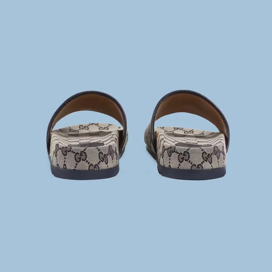 Dép Gucci GG Slide Sandal 'Beige Blue' 692951-2HK60-4061 — ảnh 2