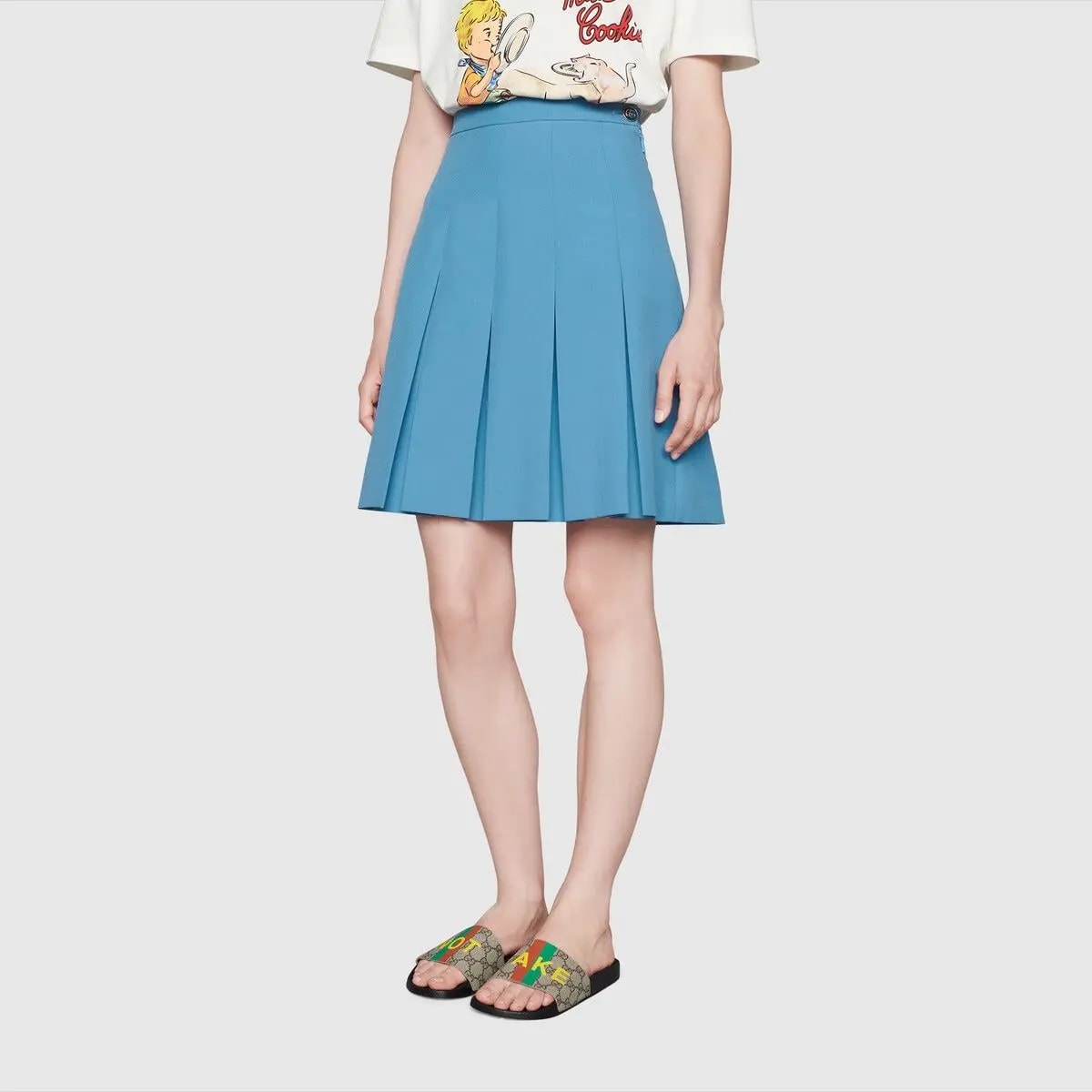 Dép Gucci Print Slide Sandal 'Fake/Not' ‎636345-2GC00-8252 — ảnh 2