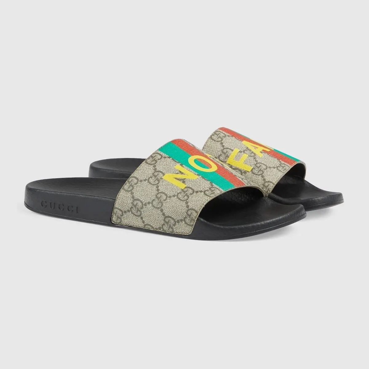 Dép Gucci Print Slide Sandal 'Fake/Not' ‎636345-2GC00-8252 — ảnh 4