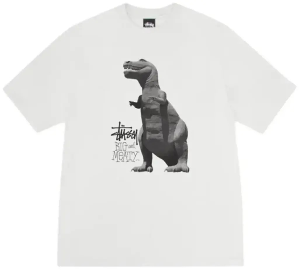 Áo Stussy Big & Meaty Tee Pigment Dyed ‘White’ 1905133 — kich-thuoc: L