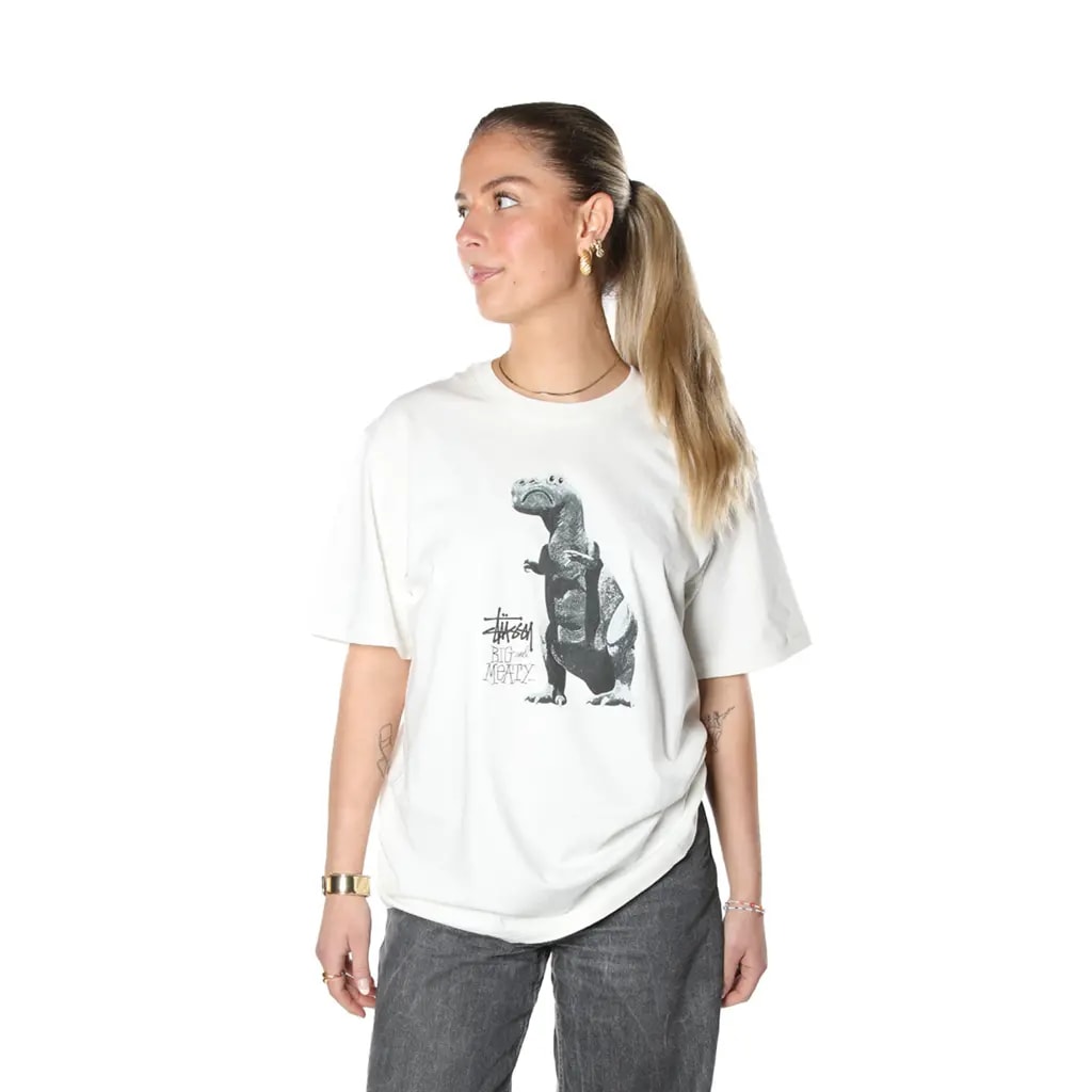 Áo Stussy Big & Meaty Tee Pigment Dyed ‘White’ 1905133 — ảnh 2