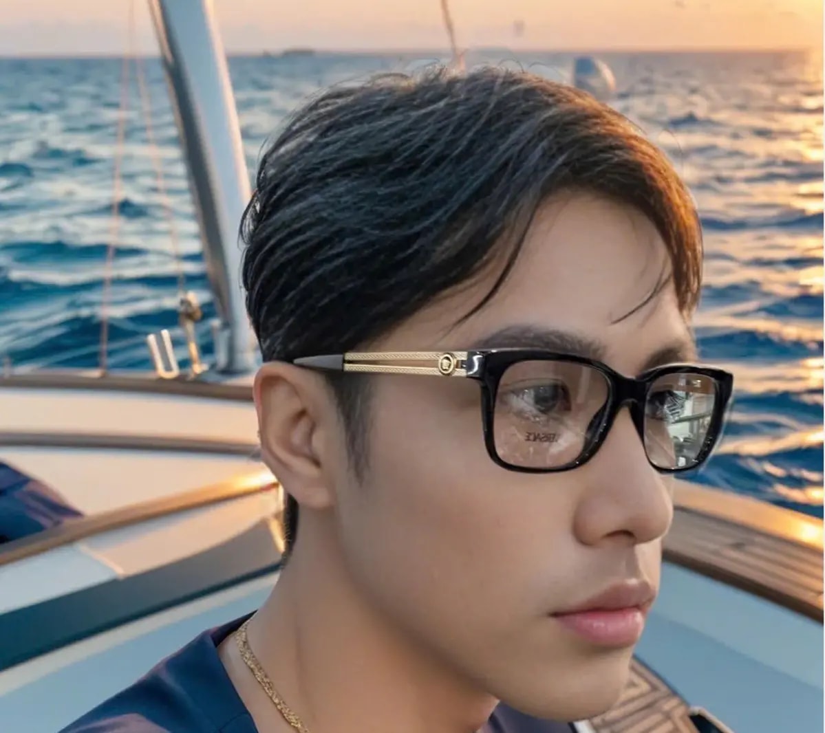 Kính Versace Eyeglasses 'Black' VE3218GB1 — ảnh 2