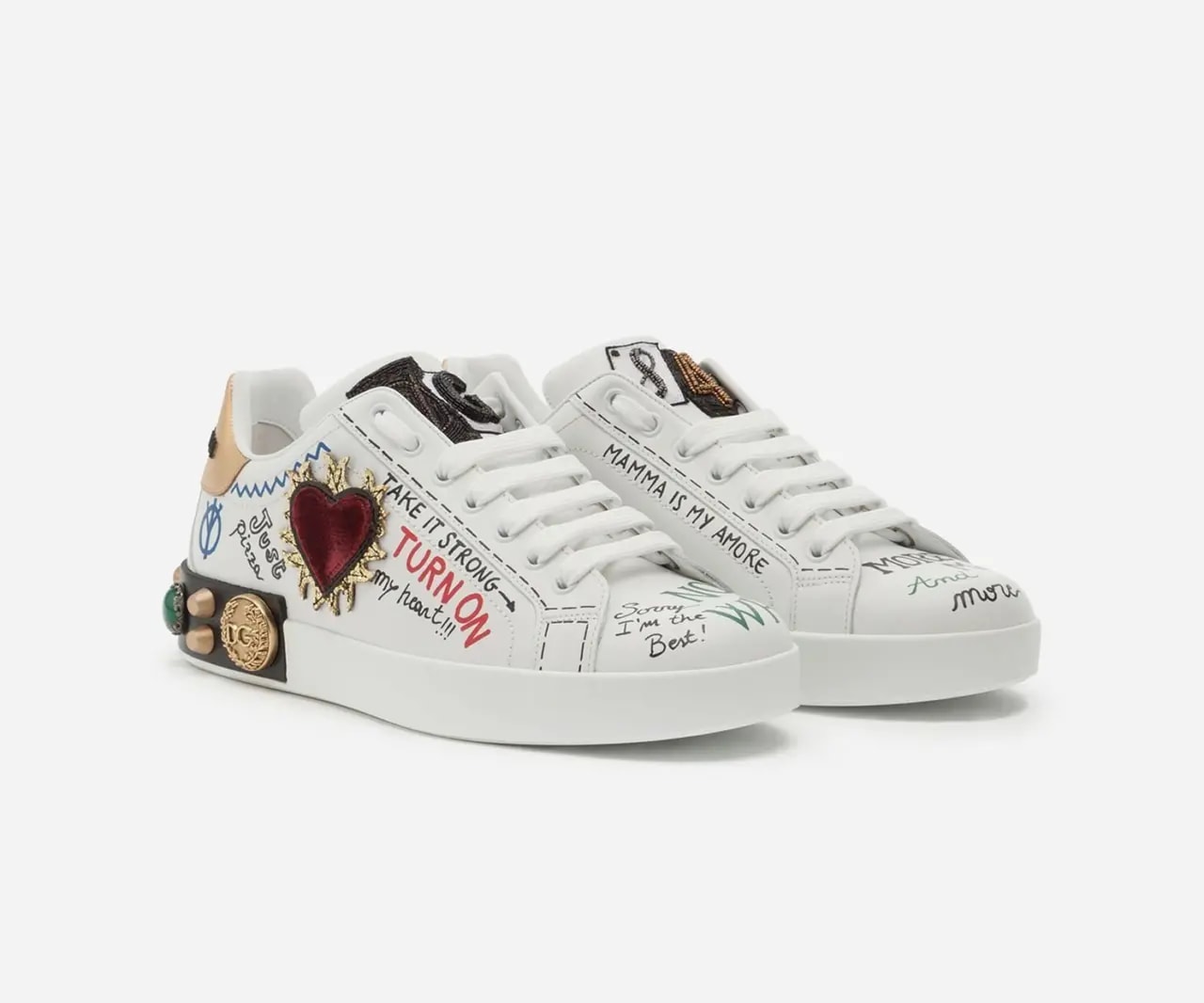 Giày Dolce & Gabbana Printed Calfskin Nappa 'Multicolor' CS1539AH0298I049 — ảnh 4