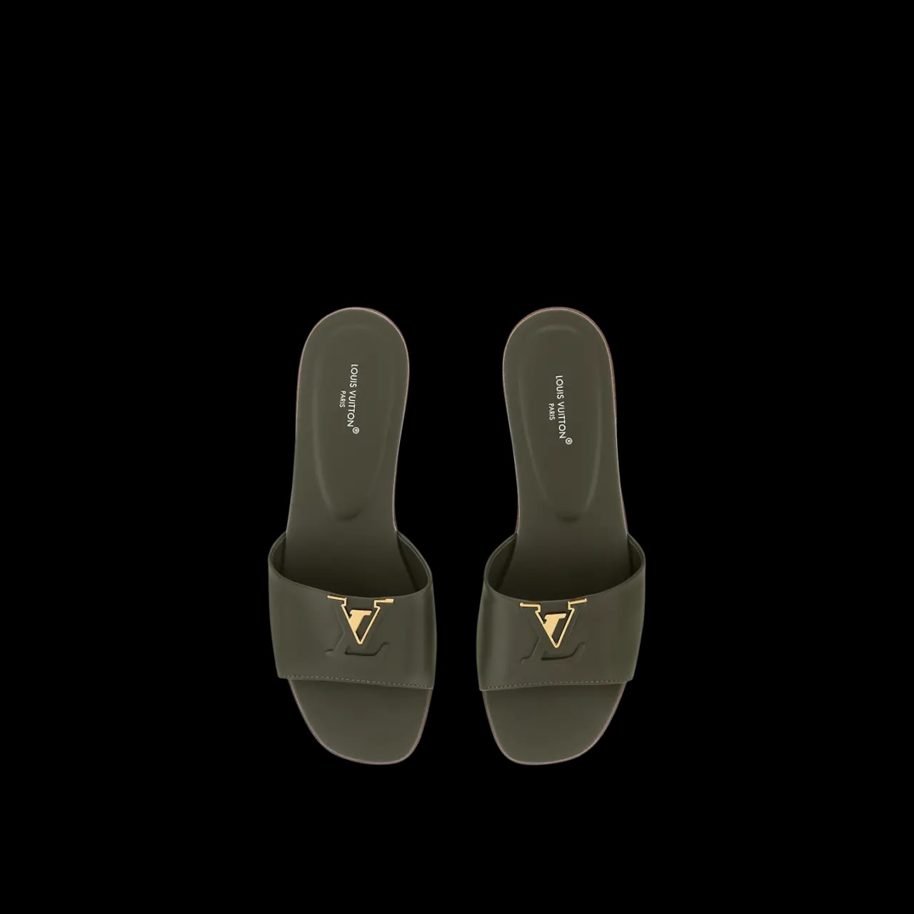 Dép Louis Vuitton LV Capri Flat Mules 'Khaki' 1ACTO5 — ảnh 3