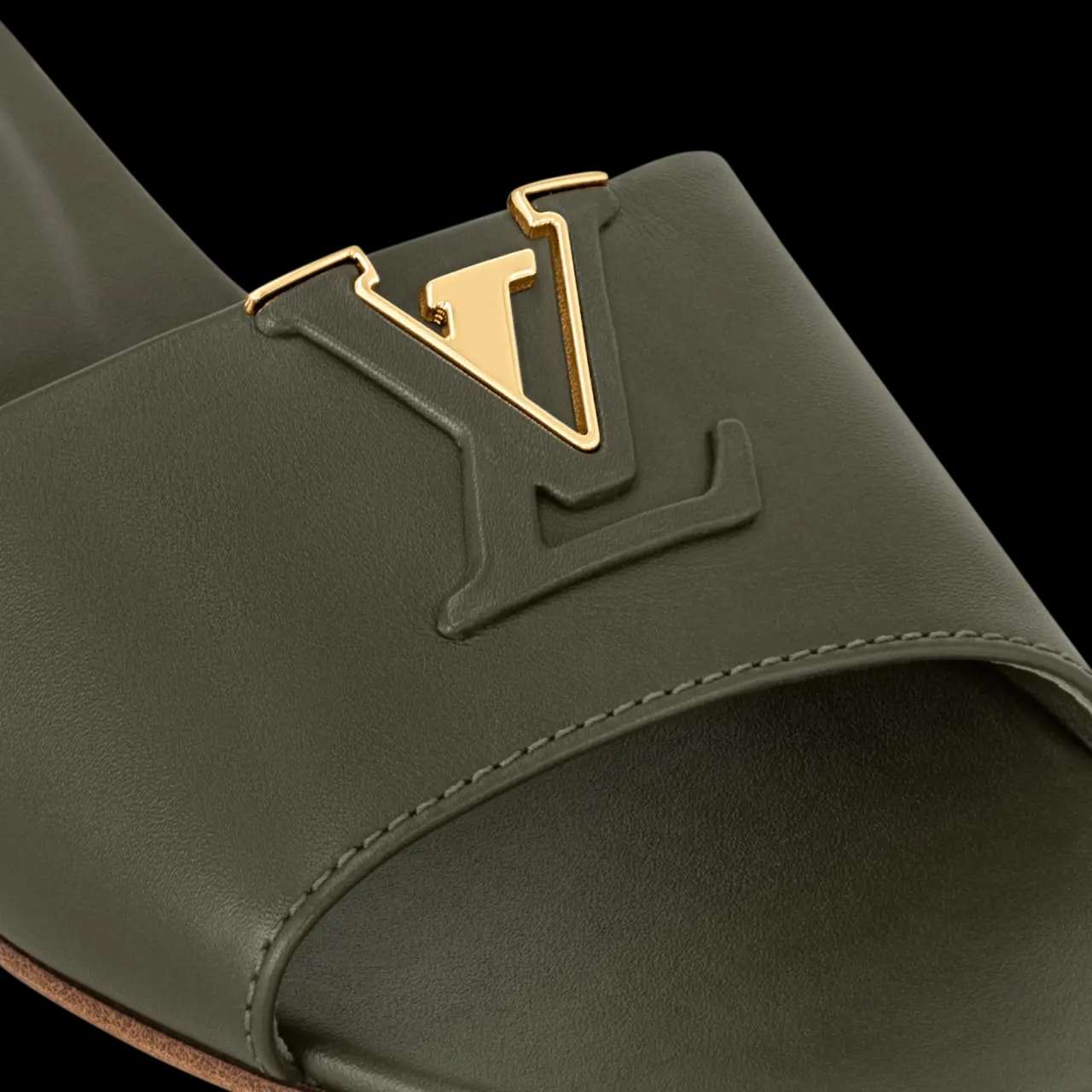 Dép Louis Vuitton LV Capri Flat Mules 'Khaki' 1ACTO5 — ảnh 2