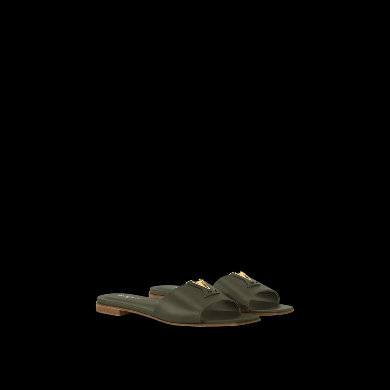 Dép Louis Vuitton LV Capri Flat Mules 'Khaki' 1ACTO5 — ảnh 4
