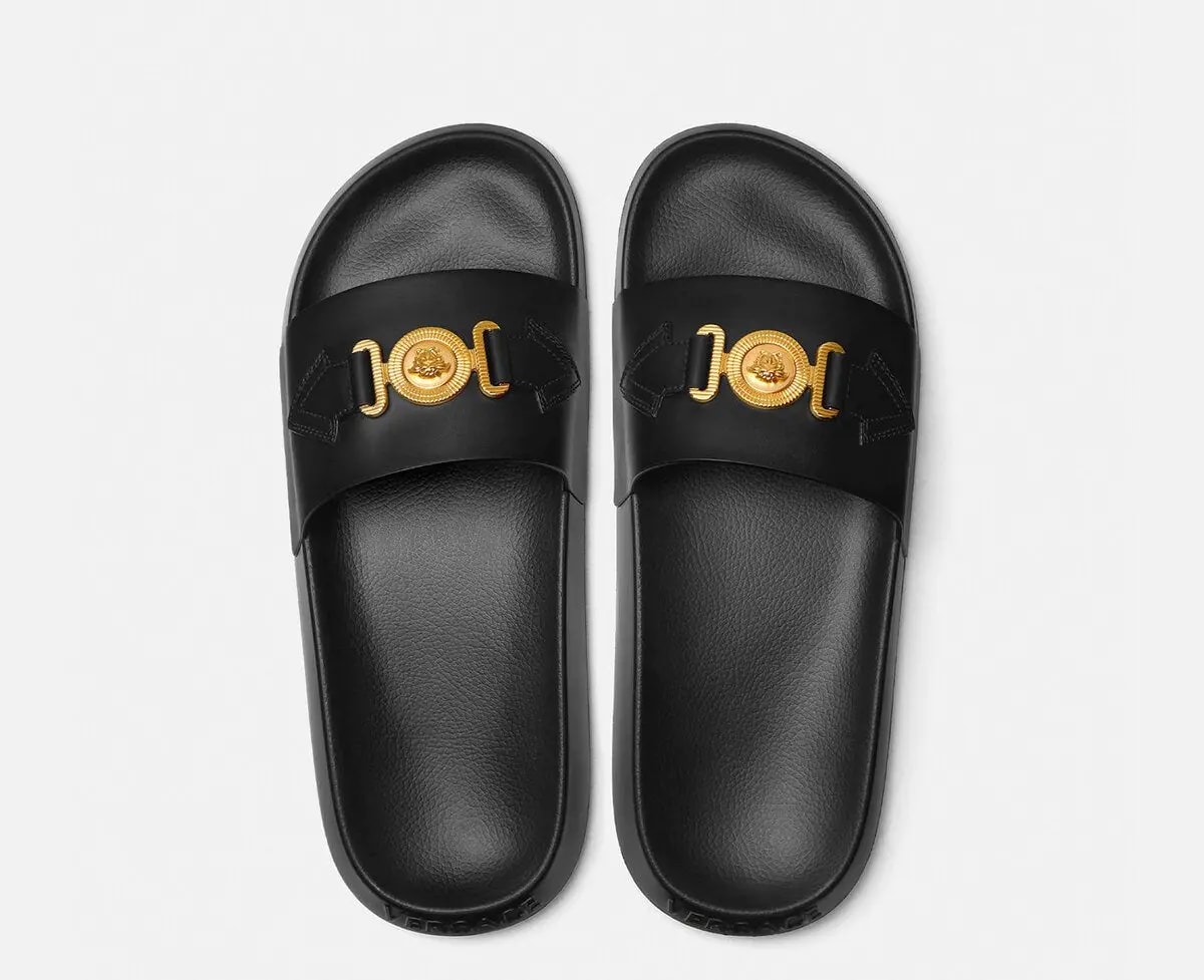 Dép Versace Medusa Biggie Sliders 'Black' 1010628-DV46G-1B00V — ảnh 2