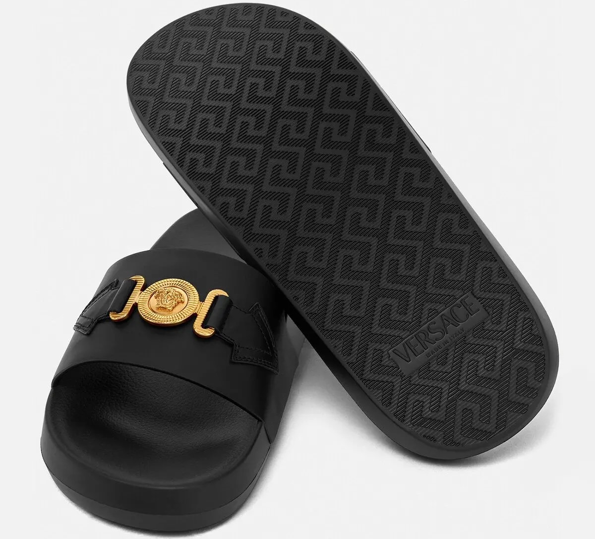 Dép Versace Medusa Biggie Sliders 'Black' 1010628-DV46G-1B00V — ảnh 3