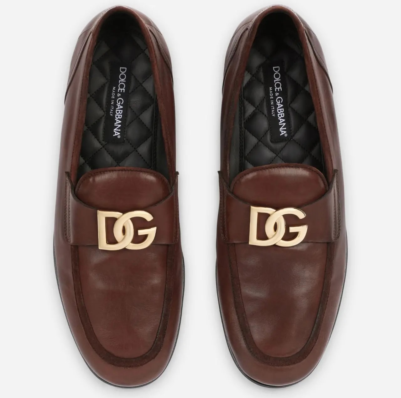 Giày Dolce & Gabbana Calfskin Slippers 'Brown' A50462AQ99380047 — ảnh 2