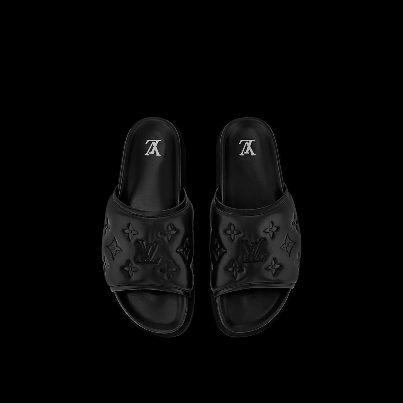 Dép Louis Vuitton Miami Mules 'Black' 1ADGF4 — ảnh 3