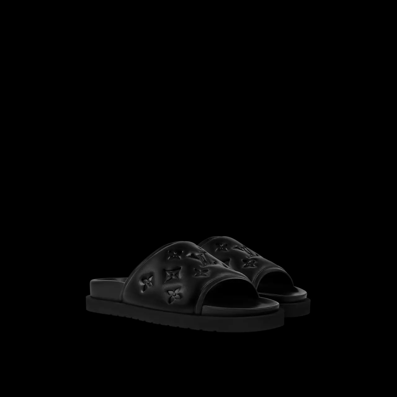 Dép Louis Vuitton Miami Mules 'Black' 1ADGF4 — ảnh 4