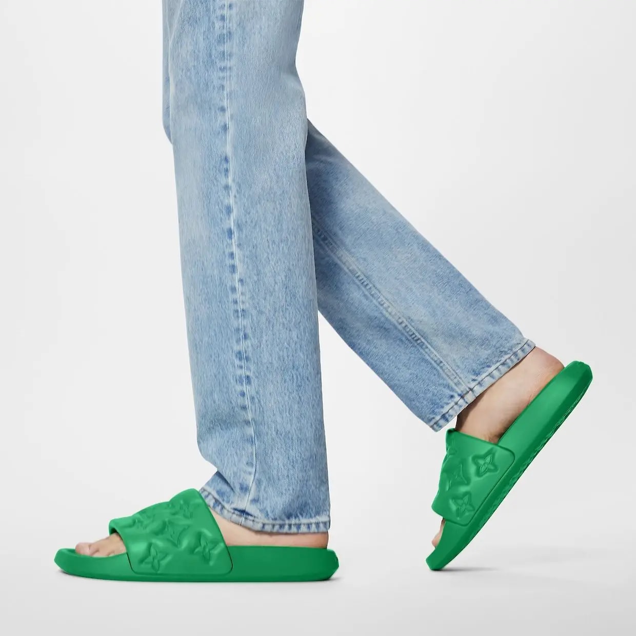 Dép Louis Vuitton Waterfront Mules 'Green' 1AA5OH — ảnh 3