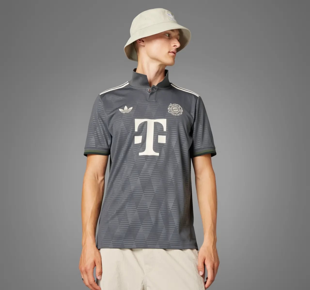 Áo Adidas FC Bayern 24/25 Wiesn Jersey ‘Grey’ IW7299 — ảnh 2