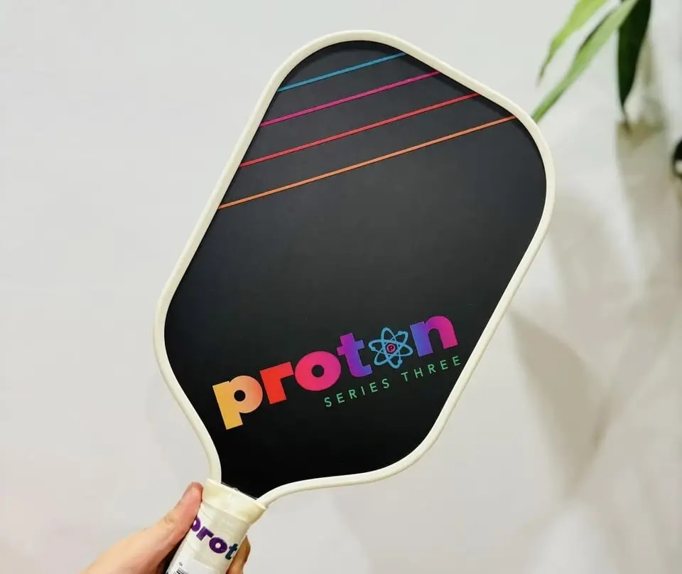 Vợt Pickleball Proton Series Three Raw Carbon 15mm 'Cream' — ảnh 5