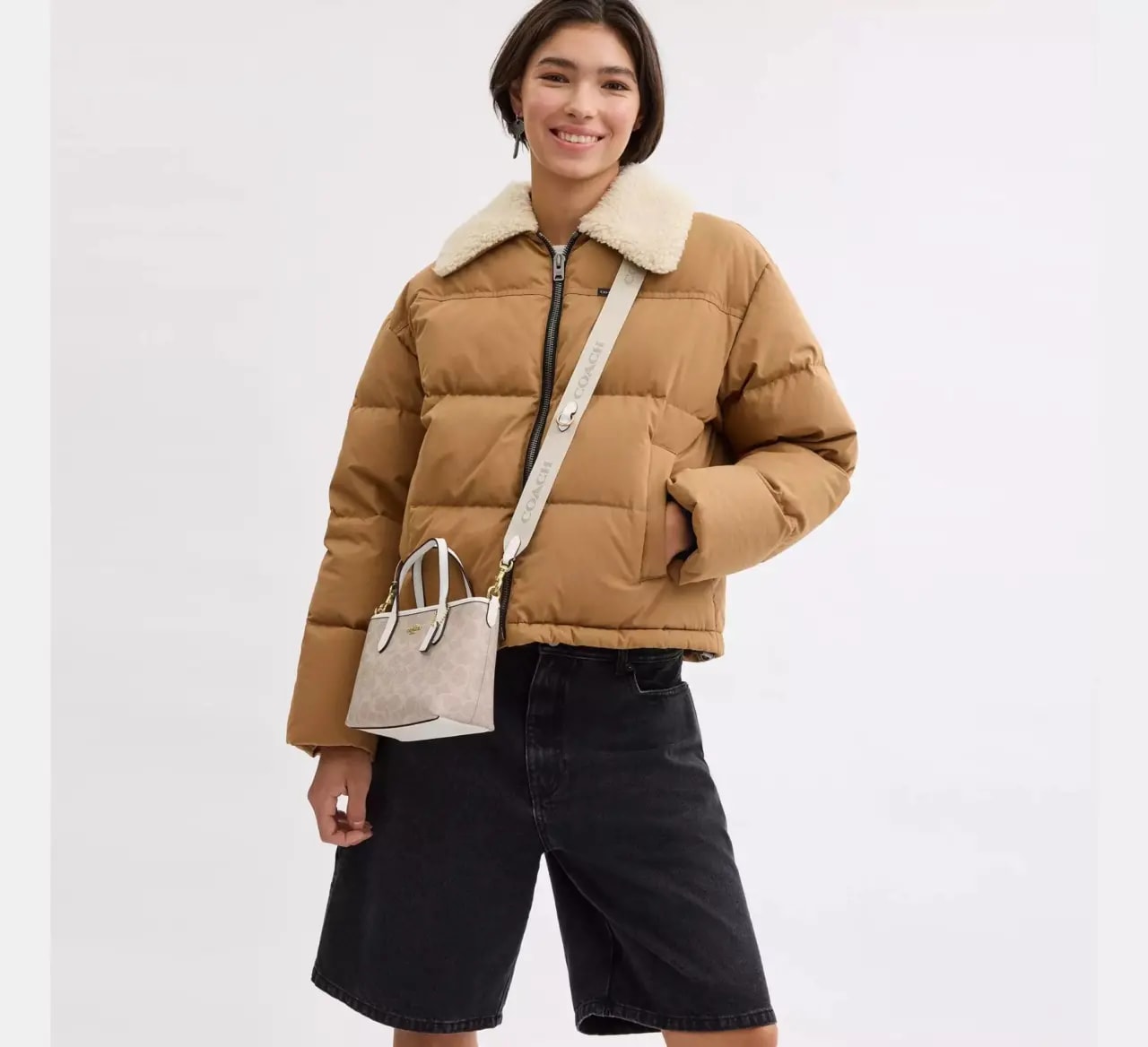 Túi Nữ Coach City Mini Tote Bag 'Sand' CW032-IMXDM — ảnh 2
