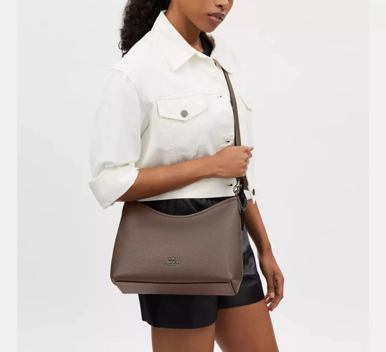 Túi Nữ Coach Laurel Shoulder Bag 'Dark Stone' CR148-QBCBD — ảnh 3