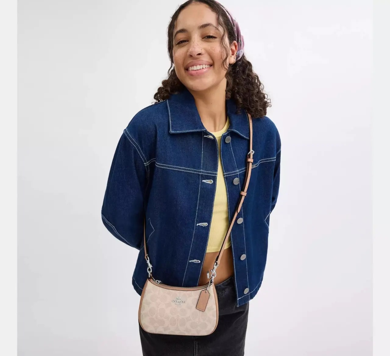 Túi Coach Teri Mini Crossbody Bag 'Taupe' CW323-SVPWH — ảnh 2