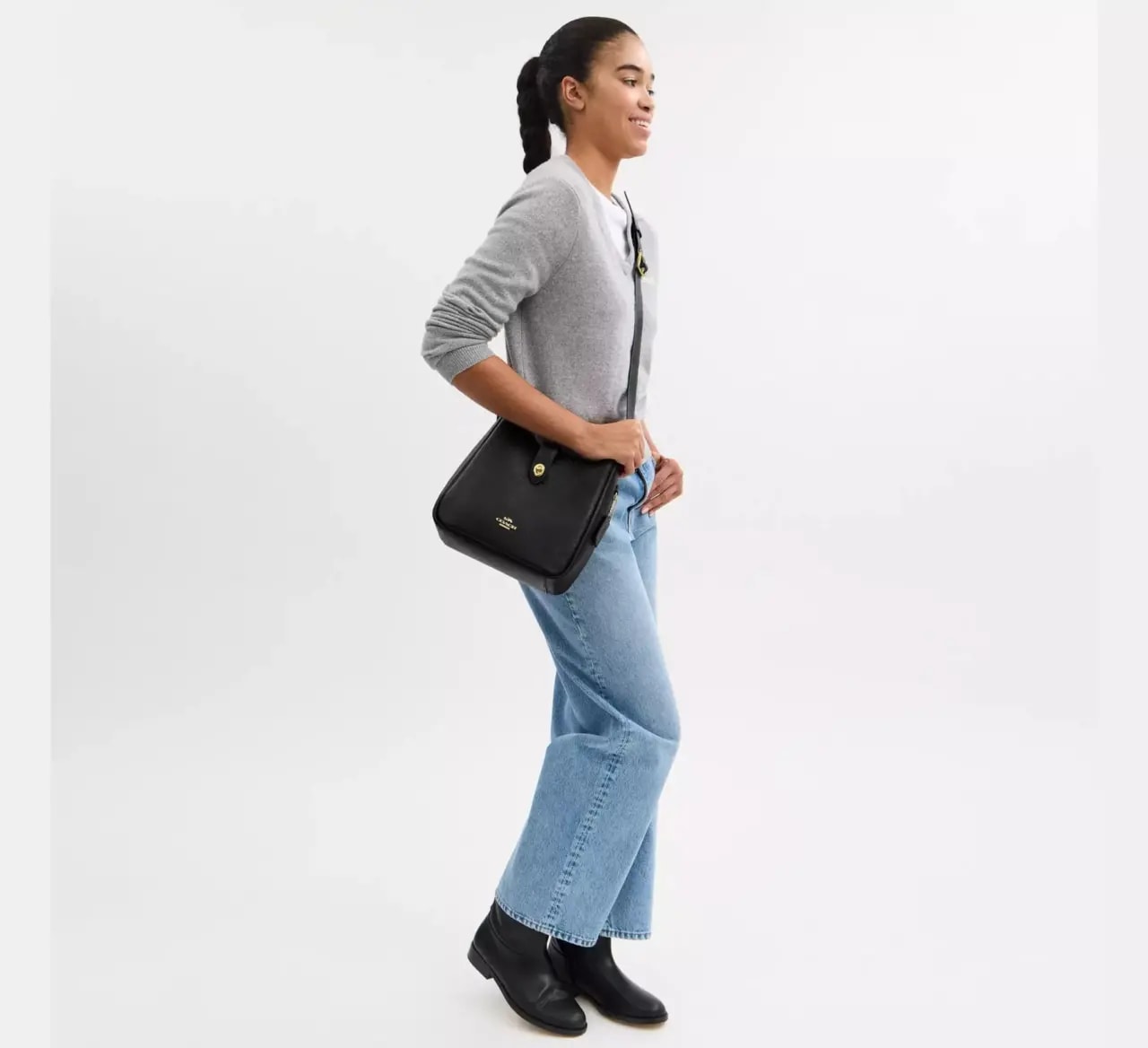 Túi Coach Hadley Convertible Crossbody 'Black' CW002-IMBLK — ảnh 2