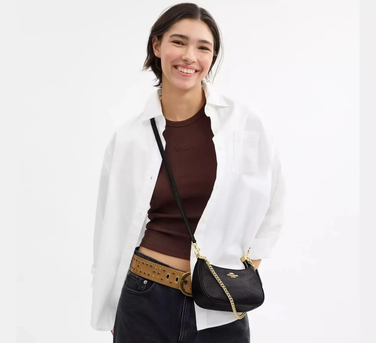 Túi Coach Teri Mini Crossbody Bag 'Black' CW309-IMBLK — ảnh 2