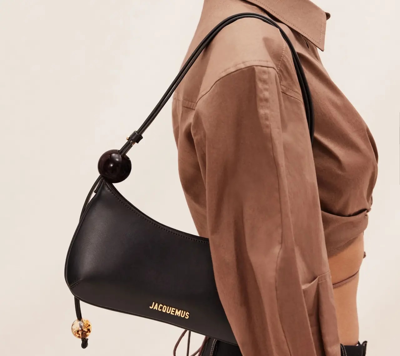 Túi Jacquemus Le Bisou Perle Leather 'Black' 231BA057-3000-990 — ảnh 2
