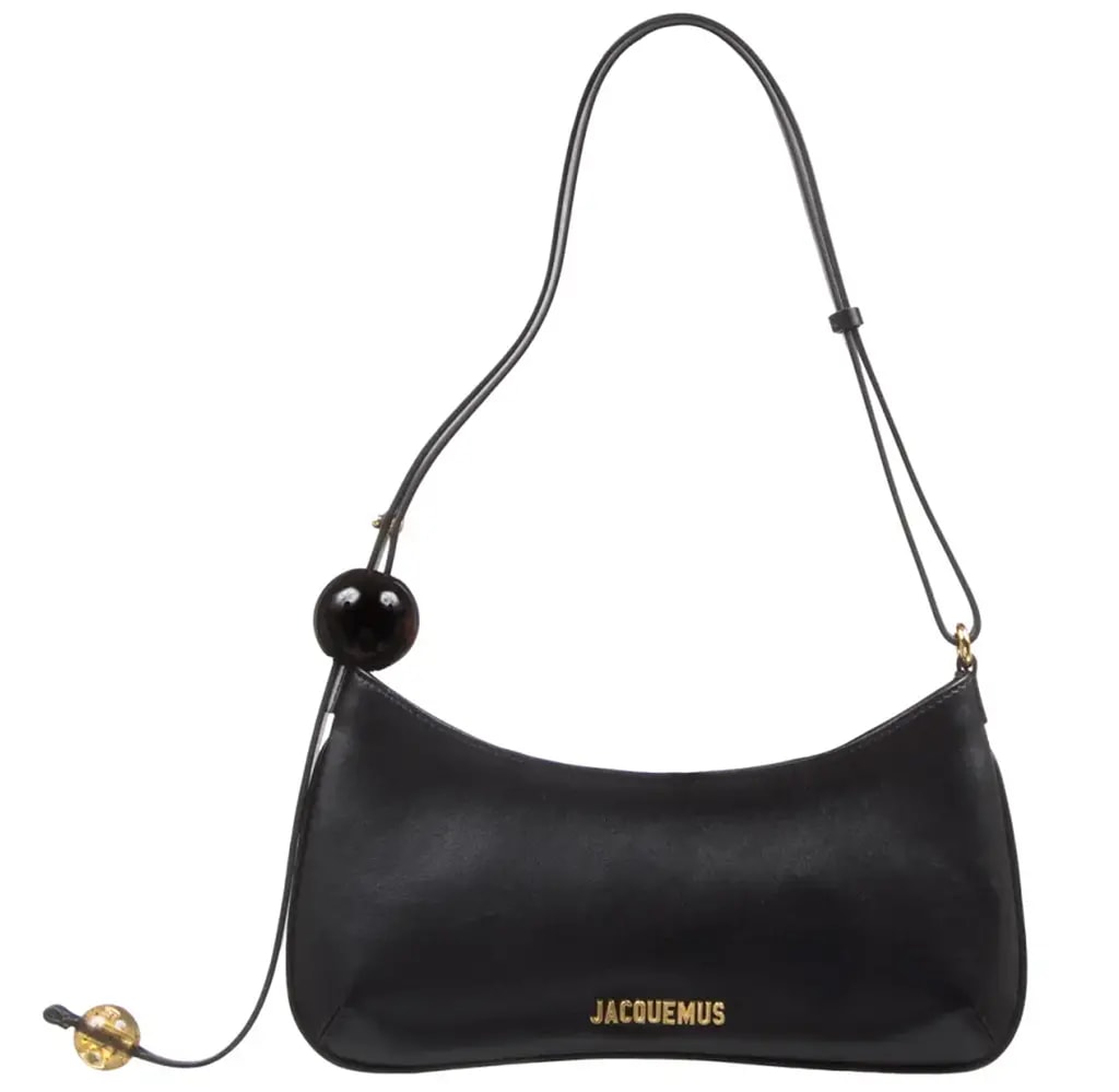 Túi Jacquemus Le Bisou Perle Leather 'Black' 231BA057-3000-990