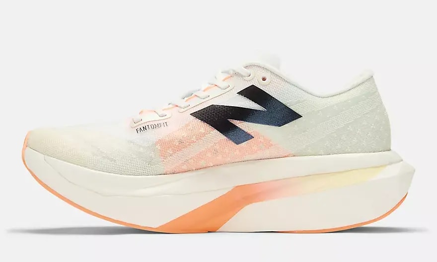 Giày New Balance Elite v4 'White Hot Mango' WRCELCW4 — ảnh 3