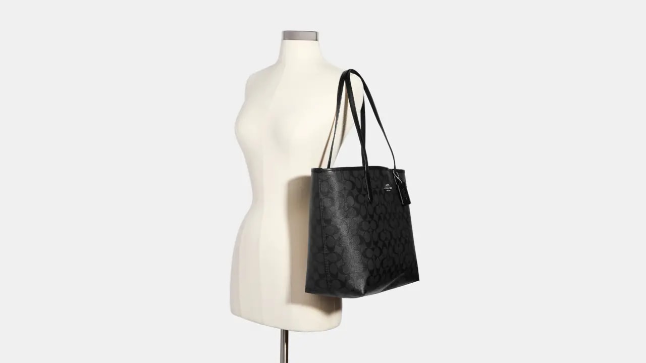 Túi Coach City Tote In Signature Canvas Bag 'Black' 5696-SVTSQ — ảnh 3