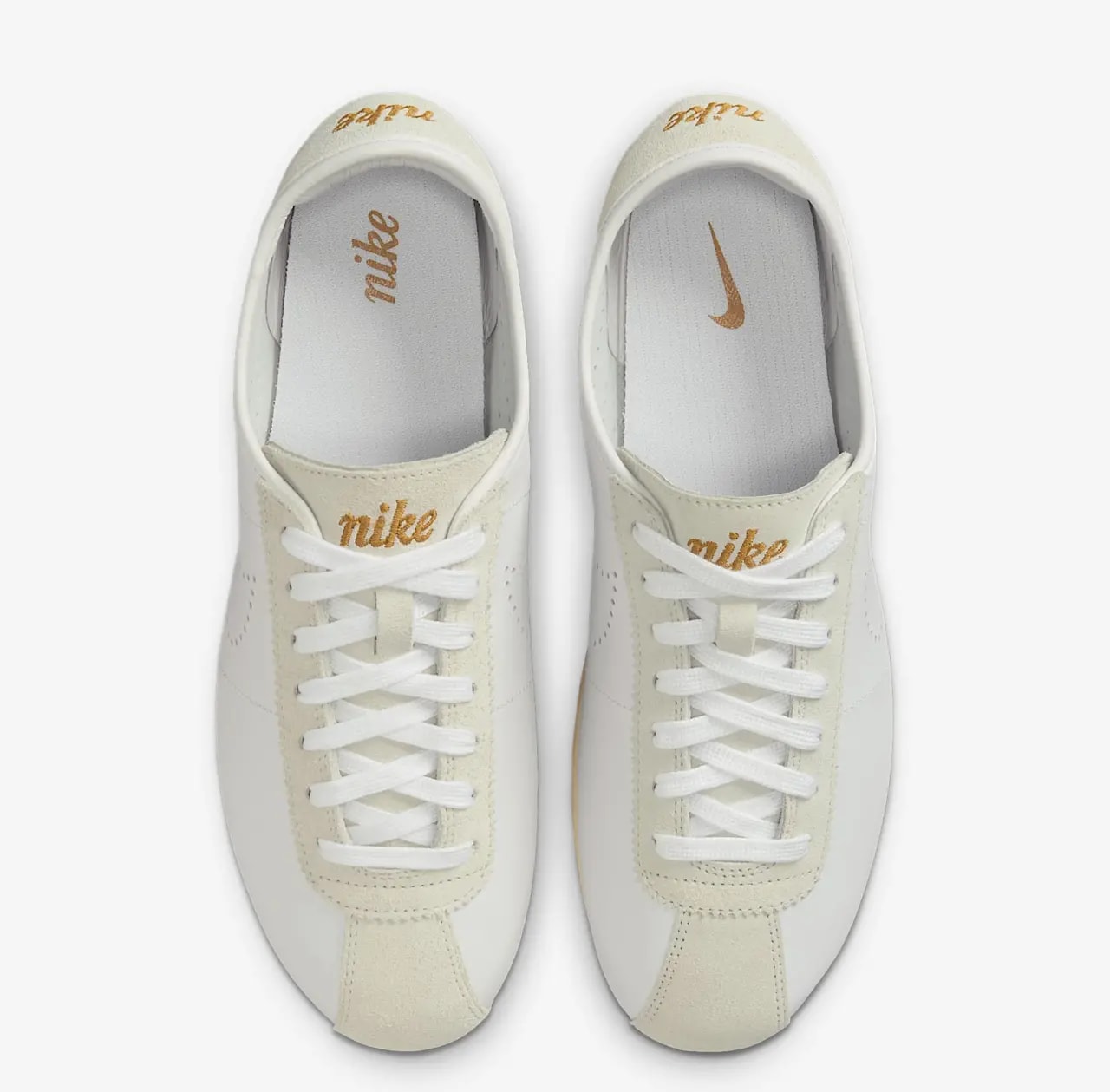 Giày Nike Cortez 'White Bronze Perforated Swoosh' HQ1841-100 — ảnh 3