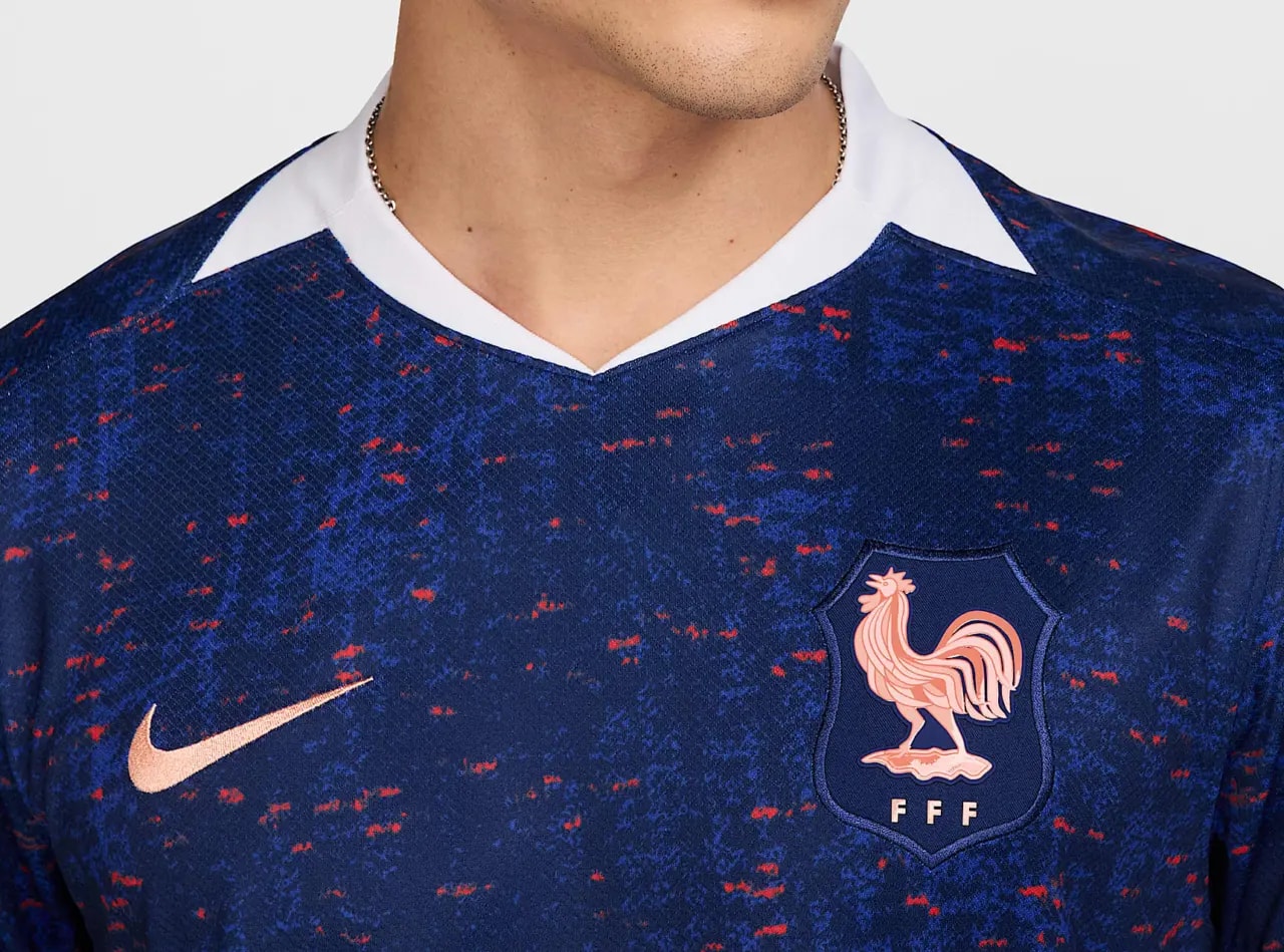 Áo Nike France 2025 Home Jersey 'Blue' FZ9013-492 — ảnh 4
