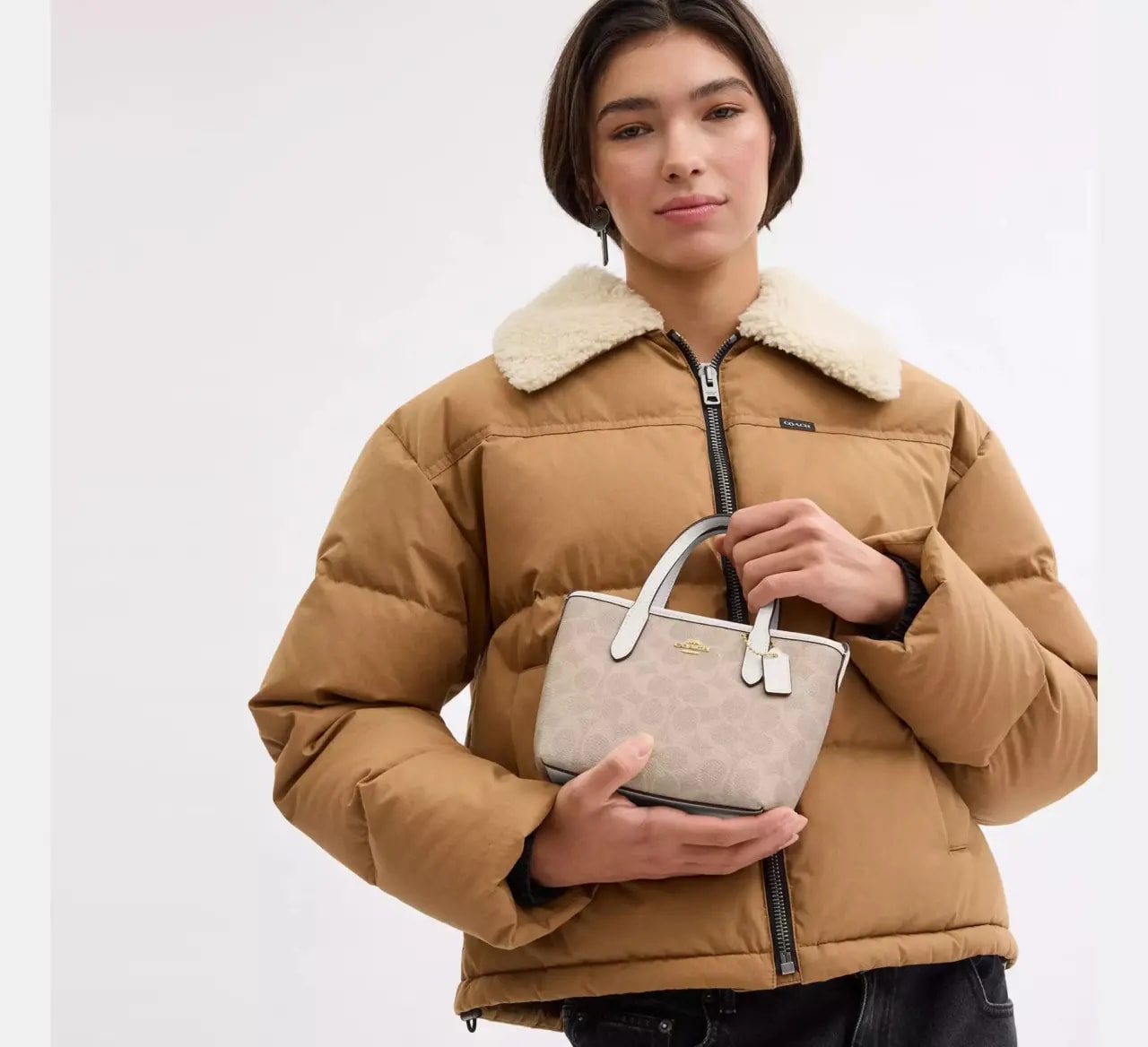 Túi Nữ Coach City Mini Tote Bag 'Sand' CW032-IMXDM — ảnh 3
