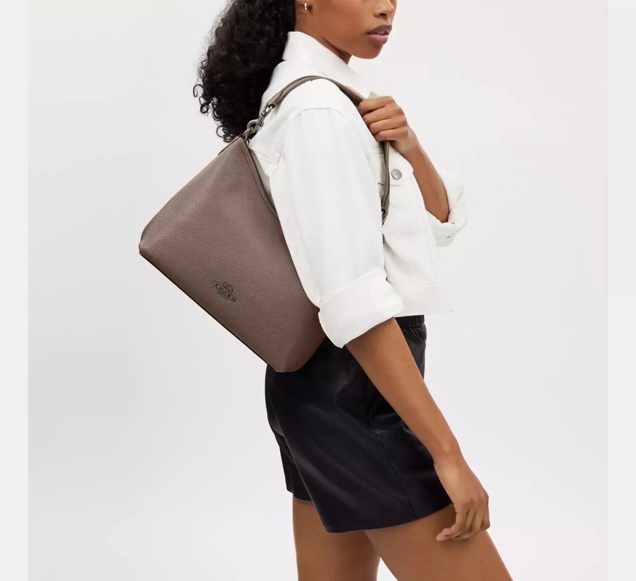 Túi Nữ Coach Laurel Shoulder Bag 'Dark Stone' CR148-QBCBD — ảnh 2