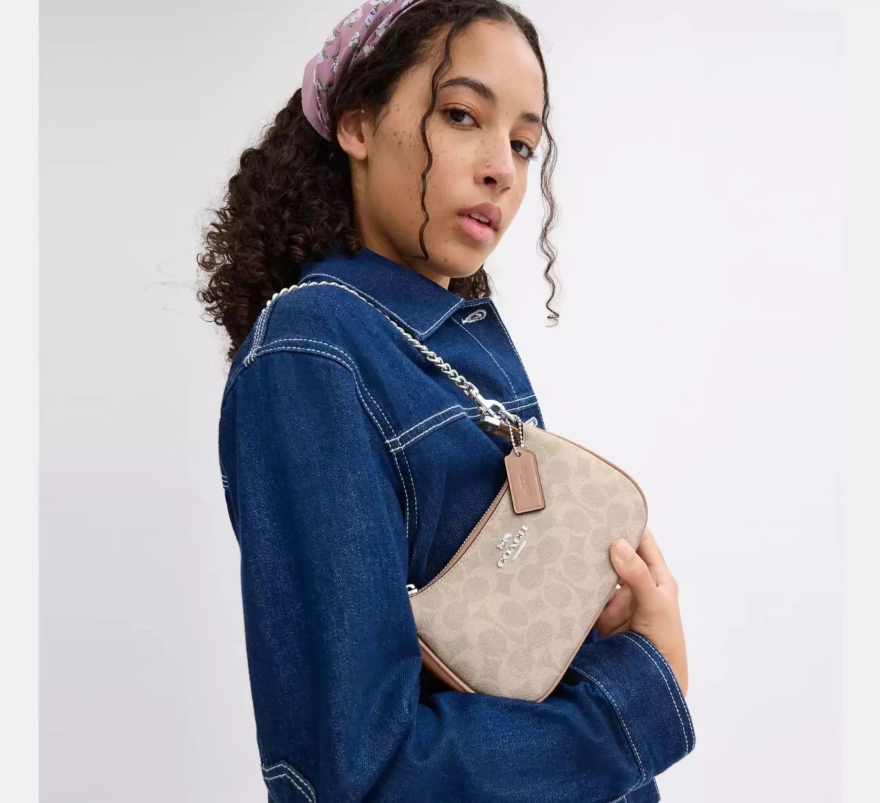 Túi Coach Teri Mini Crossbody Bag 'Taupe' CW323-SVPWH — ảnh 3