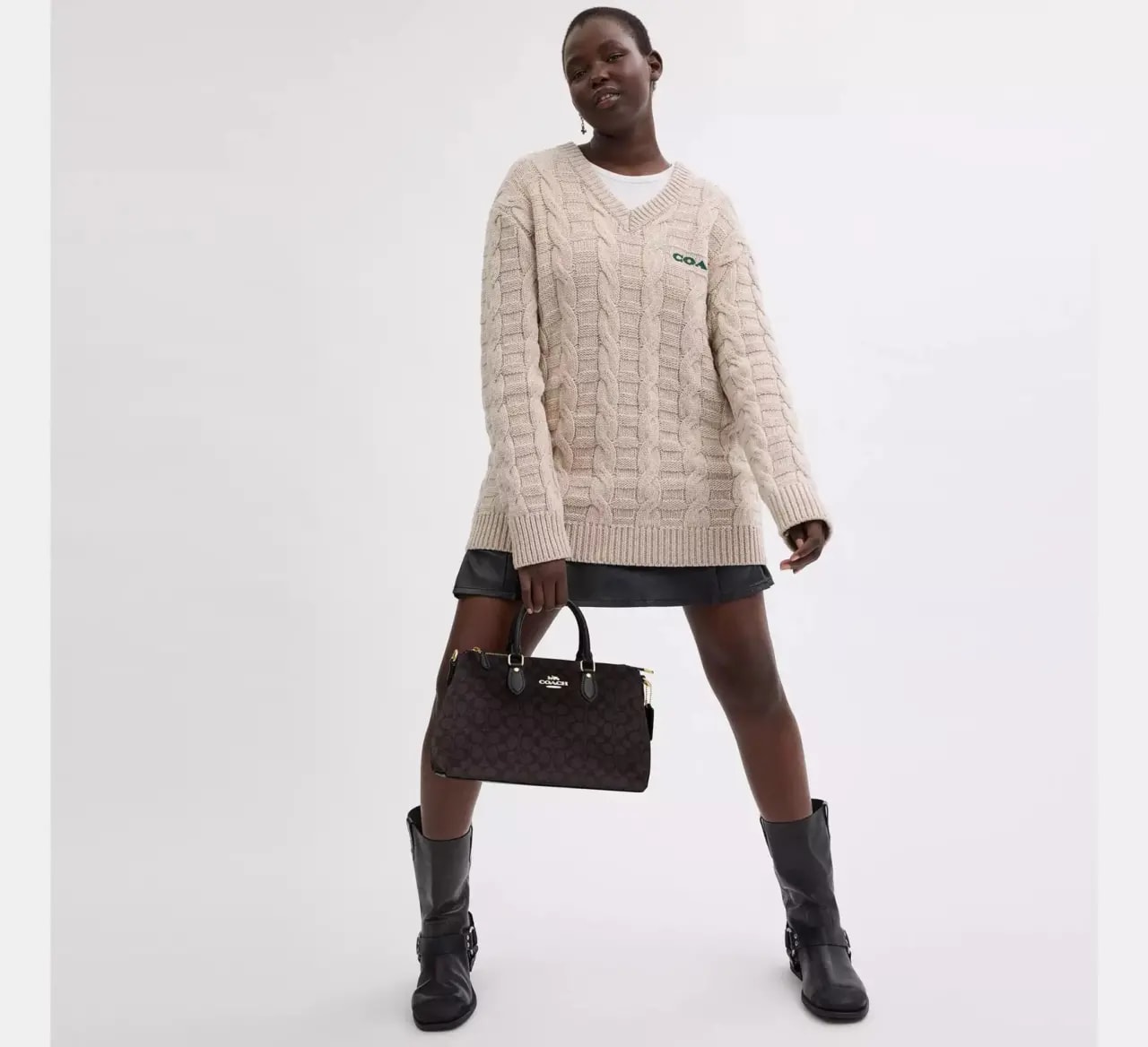 Túi Coach Georgia Satchel Bag 'Walnut' CW422-IMXAQ — ảnh 3
