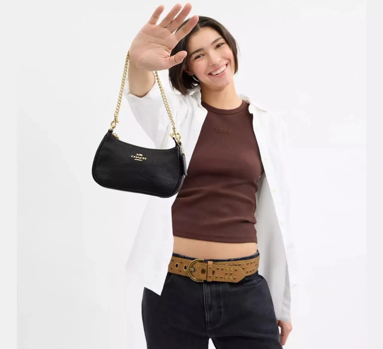 Túi Coach Teri Mini Crossbody Bag 'Black' CW309-IMBLK — ảnh 3
